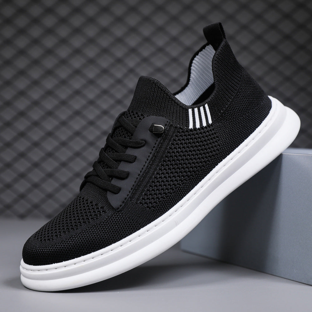 Damen Bequeme und stylische Sneaker mit elastischem Kragen und seitlichem Reißverschluss R&B