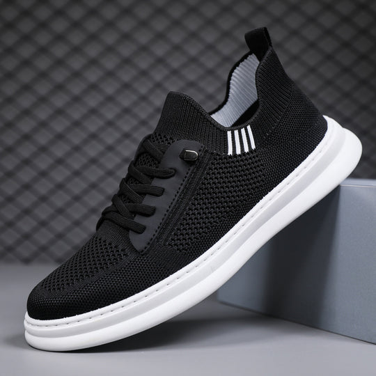 Damen Bequeme und stylische Sneaker mit elastischem Kragen und seitlichem Reißverschluss R&B