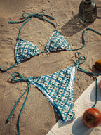Damen Triangel-Bikini mit modischem BindR&Band und strapazierfähigem Stoff R&B