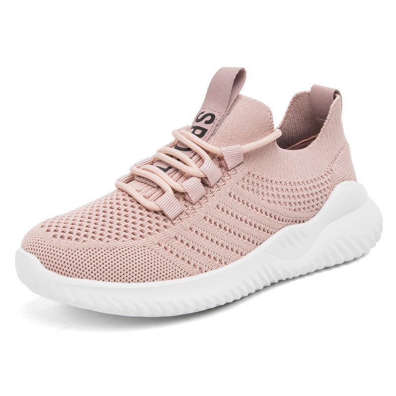 Damen Atmungsaktive Sport Sneakers mit elastischem Schnellschnürsystem