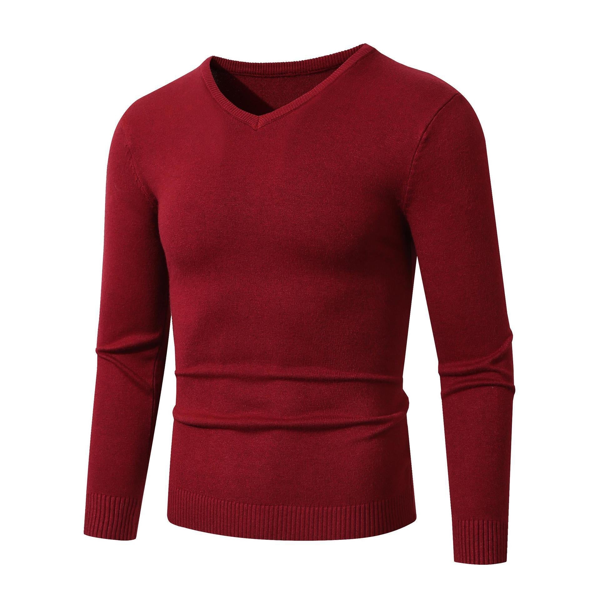 Herren V-Ausschnitt Pullover aus hochwertiger Baumwolle R&B