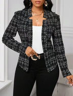 Damen raffinierte Business-Blazerjacke R&B