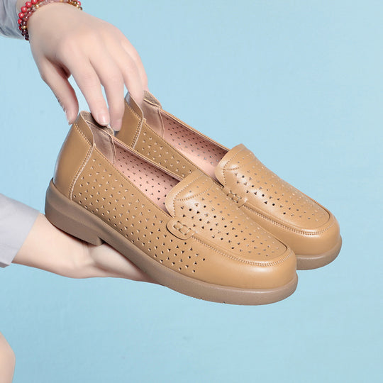 Damen Mokassins mit luftiger Perforation und gemütlichem Fußbett R&B