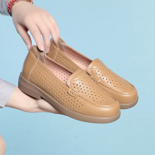 Damen Mokassins mit luftiger Perforation und gemütlichem Fußbett R&B