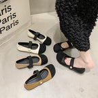 Damen Komfortable Ballerinas mit dekorativem Riemen und Perlenausschnitt R&B