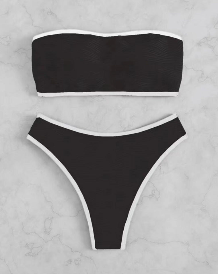 Damen Bandeau Bikini mit bequemer Passform R&B