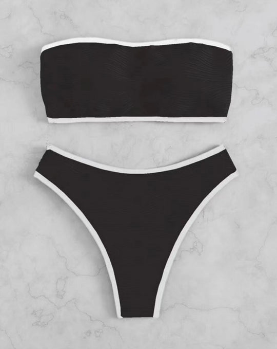 Damen Bandeau Bikini mit bequemer Passform R&B