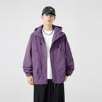 Herren Leichte Funktionsjacke mit hohem Kragen und praktischen Taschen