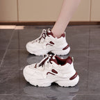 Damen modische Chunky Sneaker mit atmungsaktiver Mesh-Oberfläche und dämpfendem Fußbett R&B