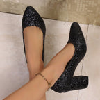 Damen Glitzernde High-Heel Pumps R&B