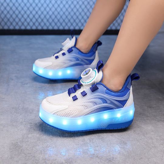 Damen Leuchtende Sport-Sneaker mit bequemer Passform und atmungsaktivem Obermaterial R&B