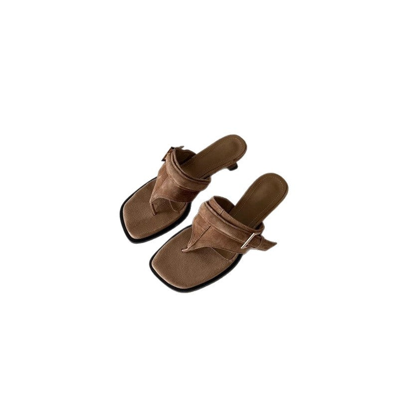 Damen elegante Plateau-Sandalen mit modischen Riemchen R&B