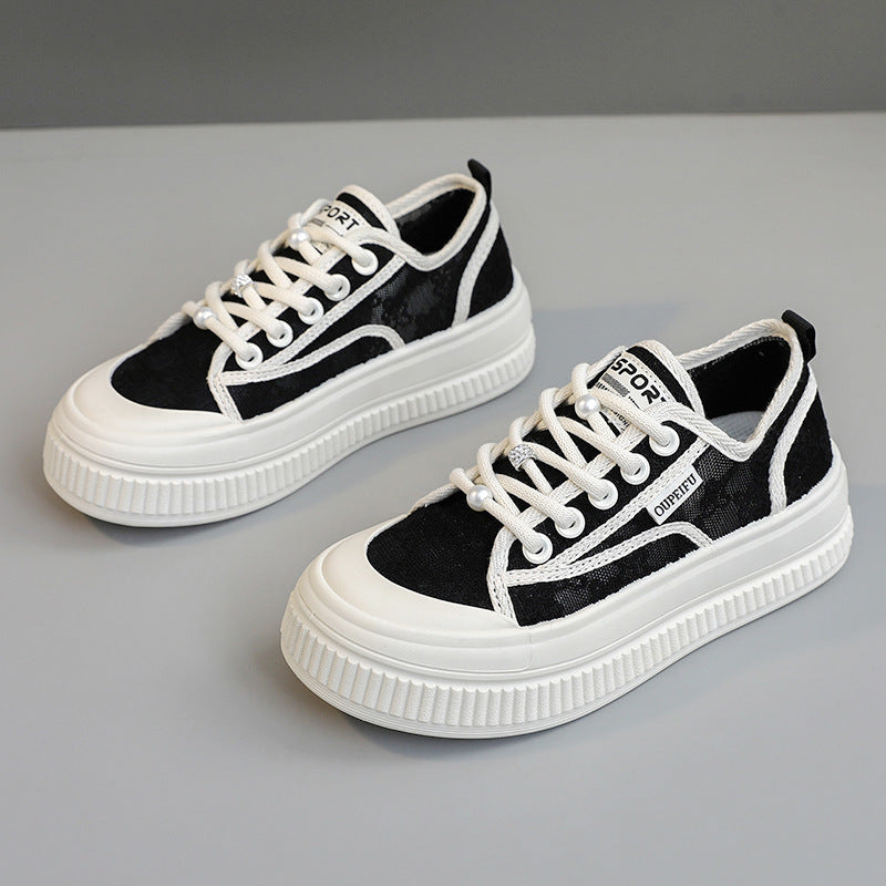 Damen modische Sneaker mit atmungsaktivem Obermaterial und rutschfester Sohle R&B