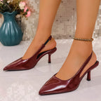 Damen Slingback-Pumps mit elegantem spitzen Design und komfortablem Absatz R&B