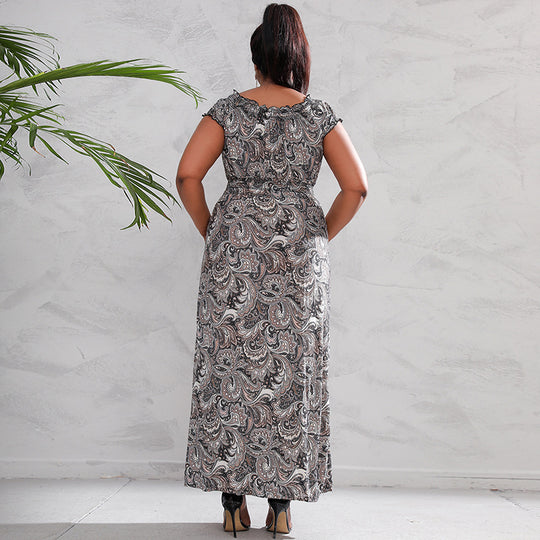 Damen Maxikleid mit floralen Mustern R&B
