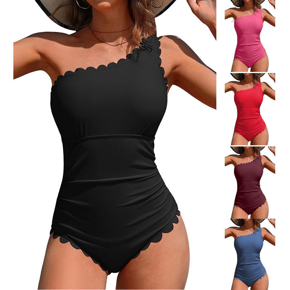 Damen Badeanzug mit femininem Rüschendesign R&B