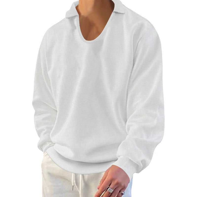 Herren lässiger Pullover mit strukturiertem Stoff und modernem Schnitt R&B