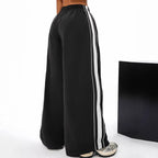 Damen Sportliche Freizeithose mit elastischem Bund und weitem Bein EB