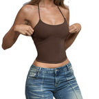 Damen Sportliches Top mit verstellbaren Trägern R&B