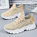 Damen Atmungsaktive Komfort Sneakers mit elastischer Schnürung