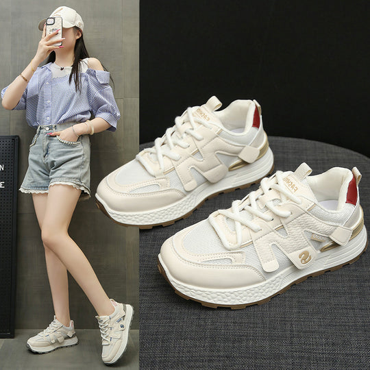 Damen Sportliche Sneakers mit atmungsaktivem Mesh-Obermaterial und komfortabler Dämpfung R&B
