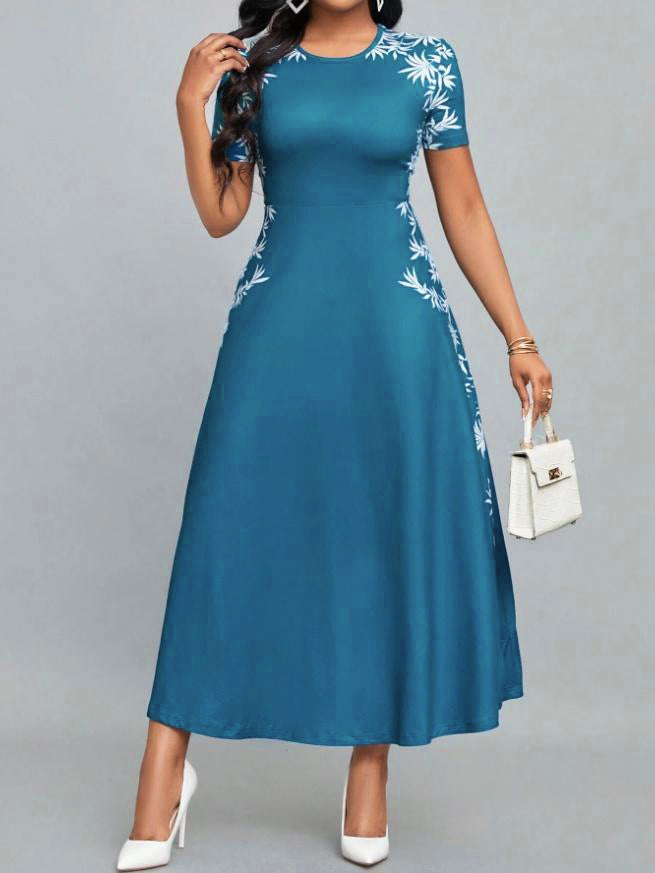 Damen Elegantes Maxikleid mit floralen Stickereien R&B