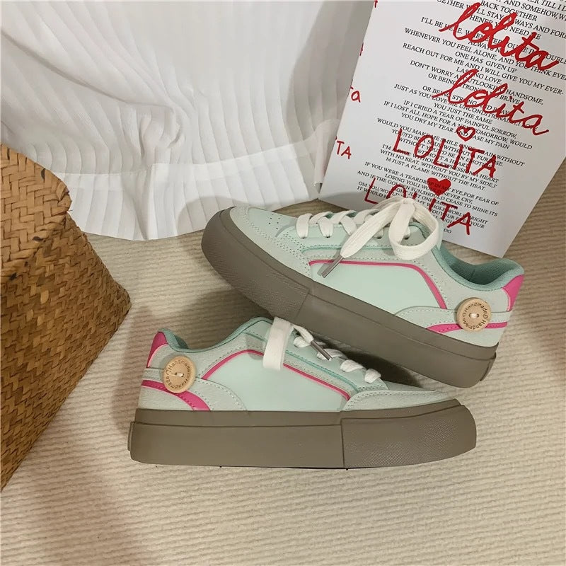 Damen Modische Sneakers mit atmungsaktiver Obermaterialstruktur und bequemem Dämpfungssystem R&B