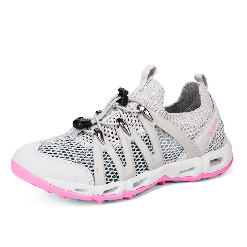 Damen Atmungsaktive Outdoor-Sneaker mit elastischem Schnellschnürsystem R&B