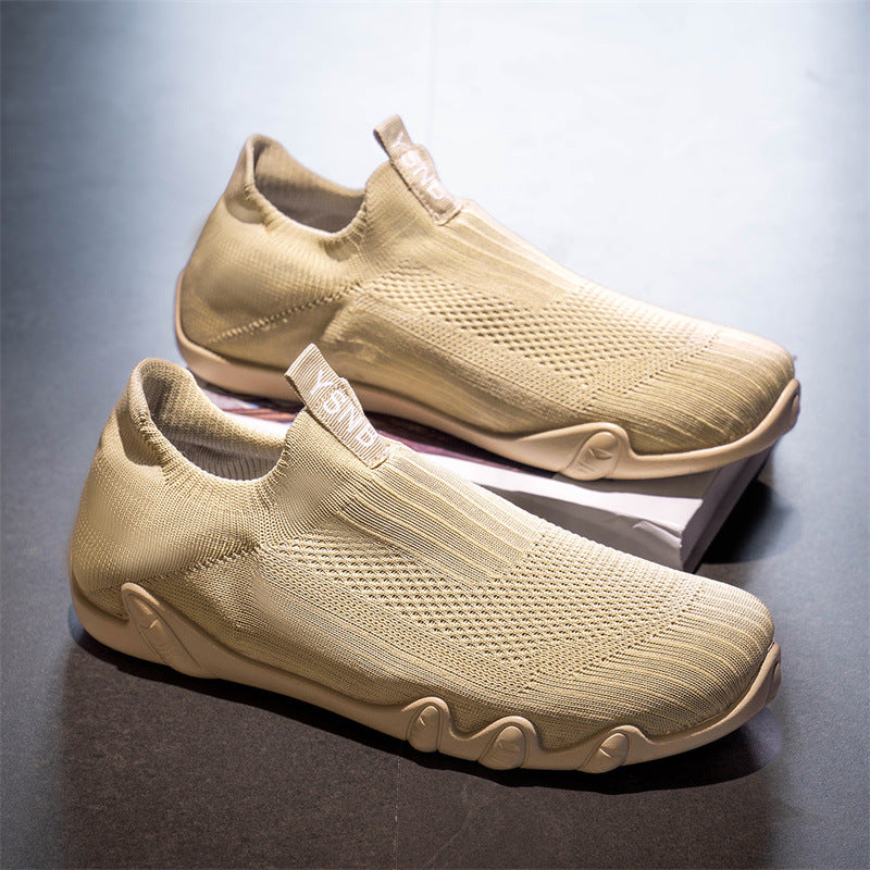Damen Sportliche Freizeitschuhe mit flexiblem Strickoberteil und rutschfester Sohle R&B