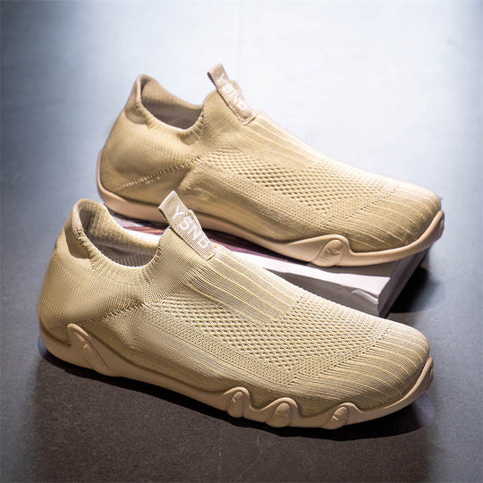 Damen Sportliche Freizeitschuhe mit flexiblem Strickoberteil und rutschfester Sohle R&B