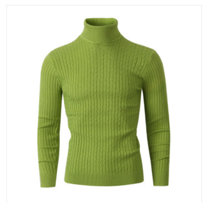 Herren Rollkragenpullover mit strukturiertem Kabelstrickdesign R&B