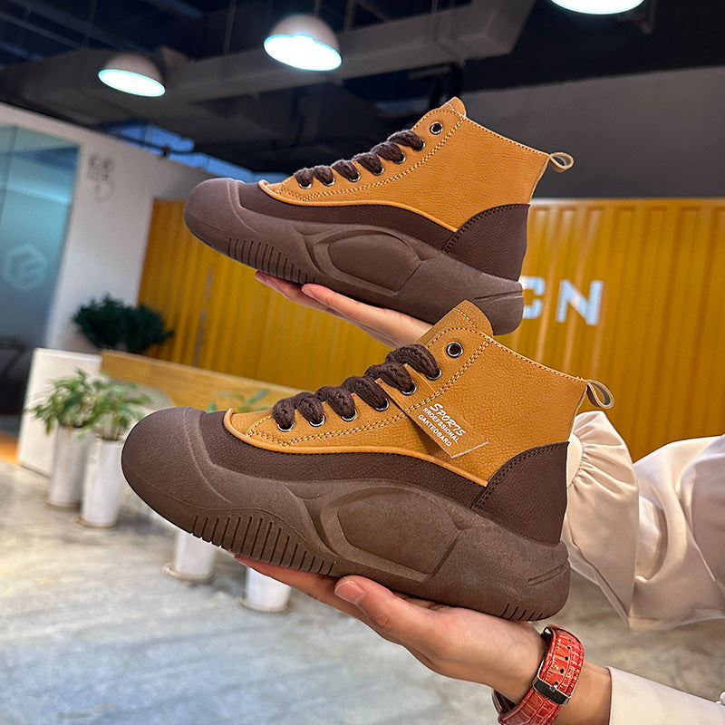 Damen Urbanes High-Top Sneaker Design mit rutschfester Sohle R&B
