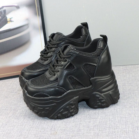 Damen Chunky Sneakers mit atmungsaktiver Mesh-Oberfläche und dämpfender Sohle R&B