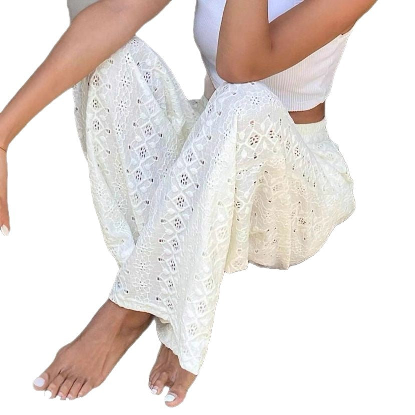 Damen Weitfallende Haremshose mit strukturiertem Design R&B