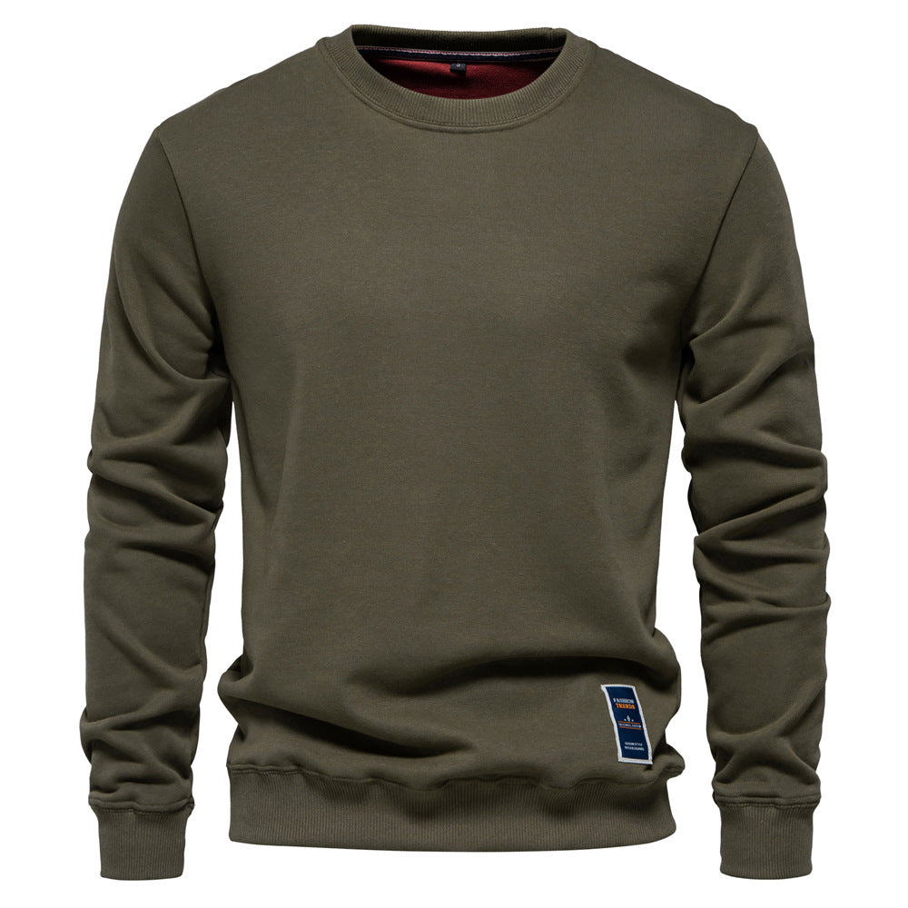 Herren Sweatshirt mit klassischem Rundhalsausschnitt R&B
