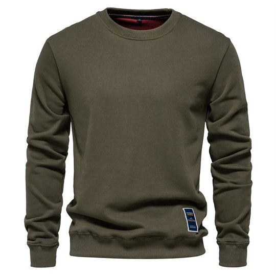 Herren Sweatshirt mit klassischem Rundhalsausschnitt R&B