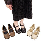 Damen Elegante Mary Jane Schuhe mit modischem Schnallen-Detail