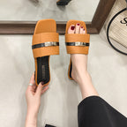 Damen Modische Slip-On Sandalen mit eleganten Riemen und schickem Design