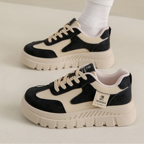 Damen Sportliche Plateau-Sneakers mit komfortabler Polsterung und robustem Obermaterial R&B