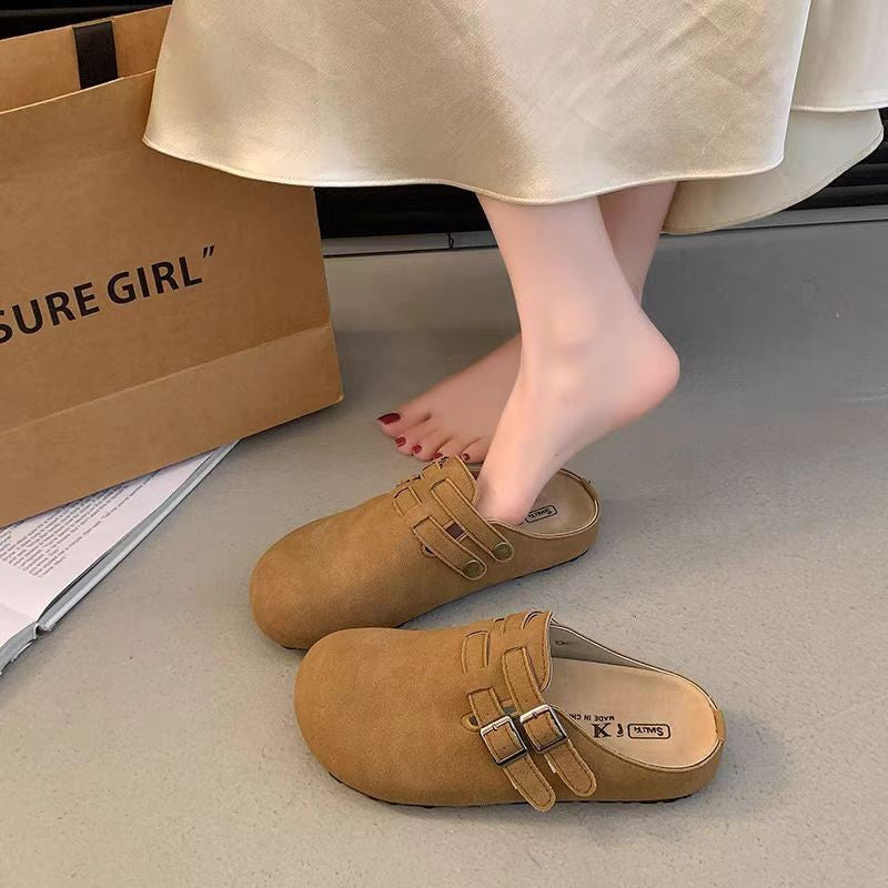 Damen Bequeme Clogs mit modischem Kettenverschluss
