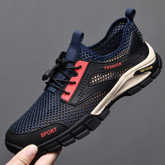 Damen Atmungsaktive Sportliche Sneaker mit Schnellverschluss R&B