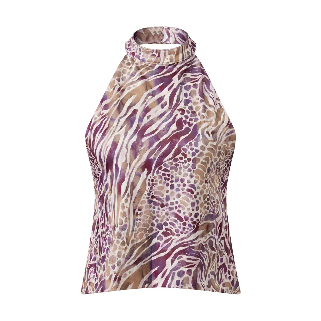 Damen Haltertop mit blühendem Design R&B
