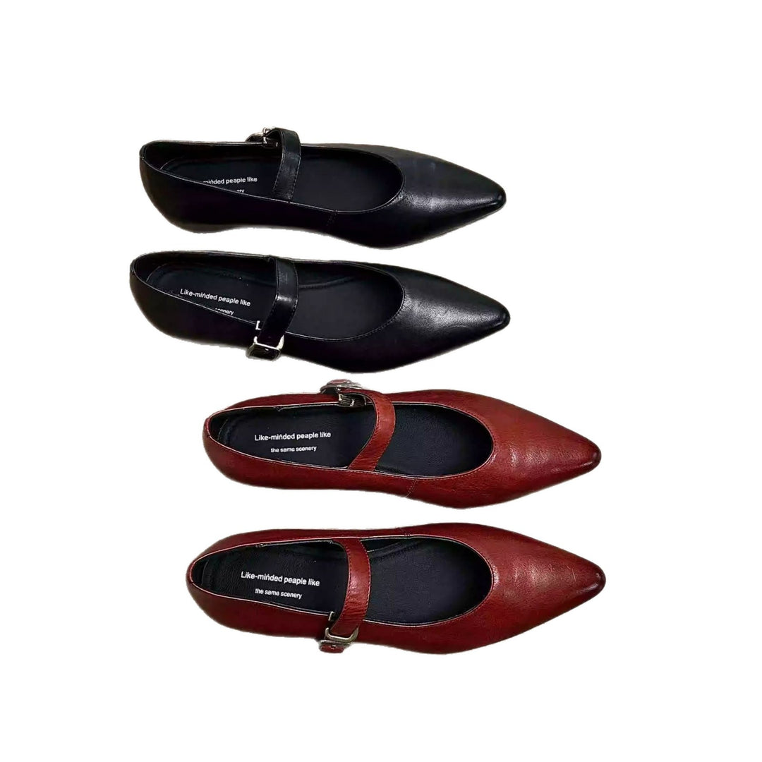 Damen elegante Ballerinas mit modischem Riemen und stilvollem Design R&B