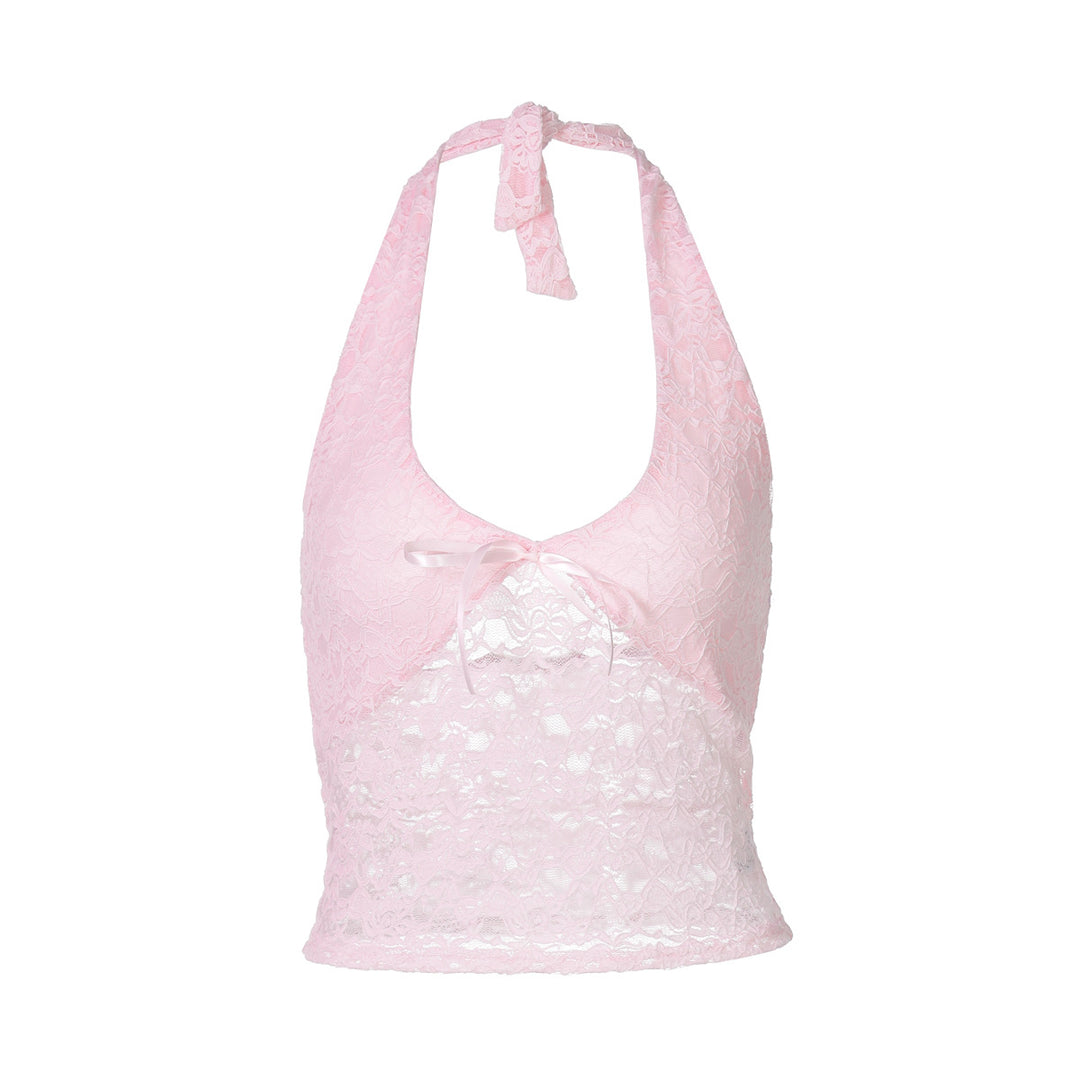 Damen Haltertop aus feiner Spitze R&B