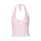 Damen Haltertop aus feiner Spitze R&B