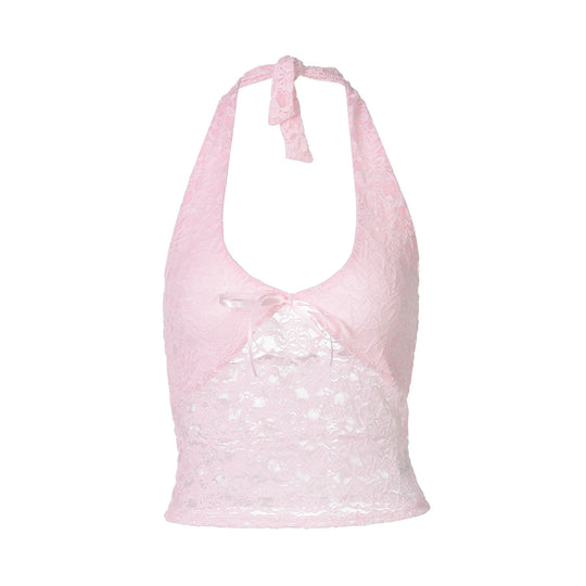 Damen Haltertop aus feiner Spitze R&B
