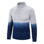 Herren Rollkragenpullover mit stilvollem Farbverlauf