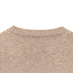 Damen gemütlicher V-Ausschnitt Pullover R&B