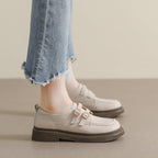 Damen modische Schnürschuhe mit Doppelriegelschnallen