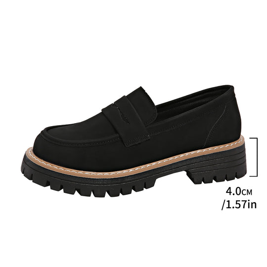 Damen modische Mokassins mit robustem Profil R&B